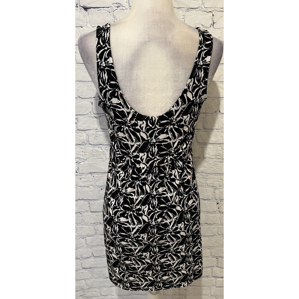 J. Valdi Sleeveless Coverup Pocket Black And White Dress Size Small - Picture 4 of 7